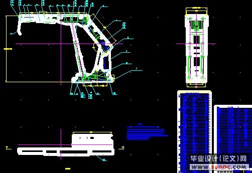 液压支架造型设计与三维建模(PROE+CAD)