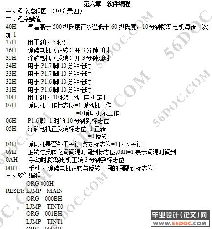 汽车暖风机单片机控制系统设计