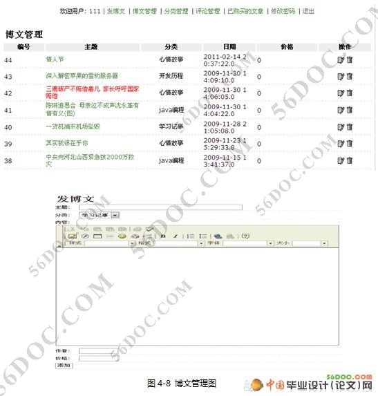 博客营销网站的研究与实现(Jsp+MySQL)