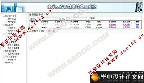 企业工作跟踪监控管理系统