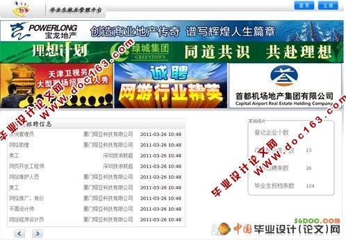 高校毕业生就业管理信息系统(VS2008+SQL2008)