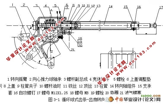 汽车转向器毕业设计(Proe三维造型)