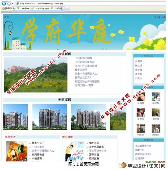 学府华庭社区交流系统的设计(Myeclipse,Struts,Hibernate和MySQL)
