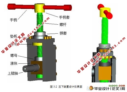 法兰成型机的总体设计(CAD图纸和PROE三维)