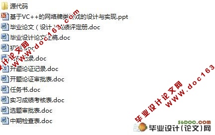 基于VC++的网络牌类游戏的设计与实现
