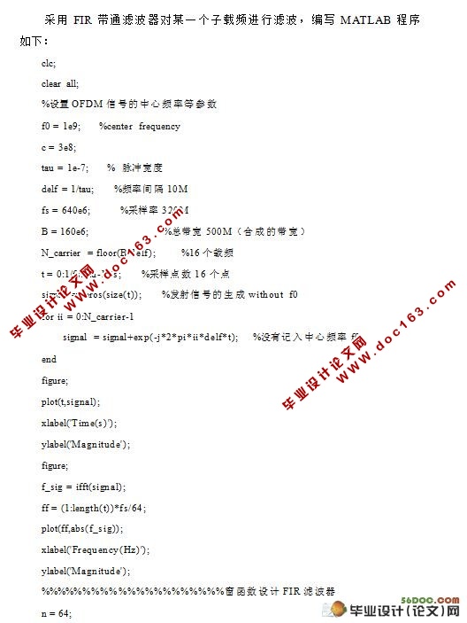 基于MATLAB的数字滤波器设计及其在OFDM雷达中的应用