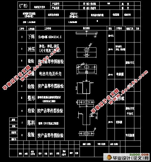 轴架冲压工艺及模具的设计