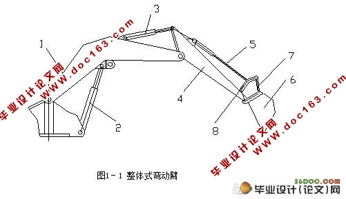 液压挖掘机反铲装置设计