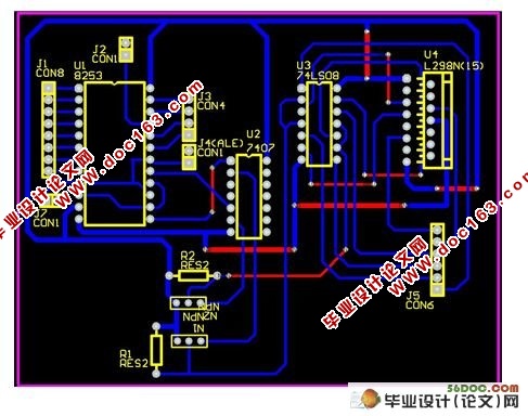 有线遥控机器车系统硬件设计(附电路图,原理图,PCB板图)