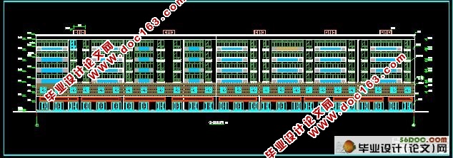 六层6800平米商住楼建筑结构设计(含CAD建筑图,结构图)