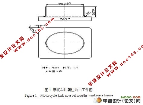 摩托车油箱注油口冲压工艺及模具设计