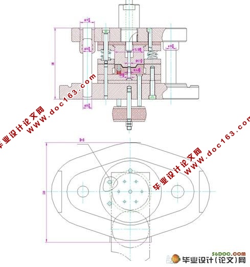 端盖冲压成型工艺及模具设计(附加工工艺卡)(caxa)
