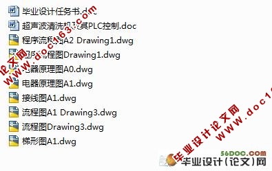 超声波清洗机及其PLC控制(附程序流程图,原理图,梯形图)