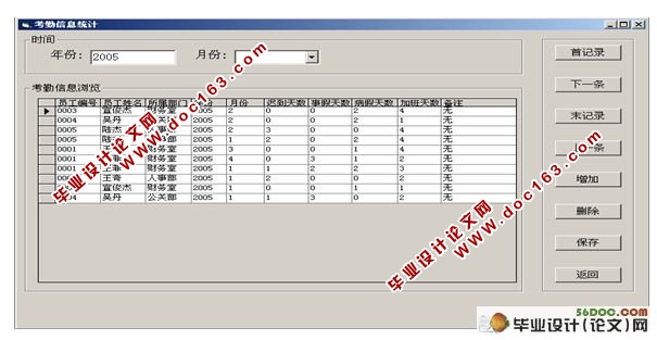 企业工资管理系统的设计与实现(VB,Access)