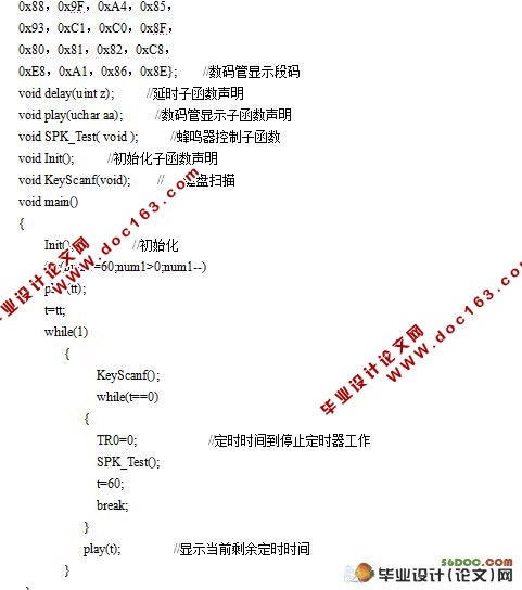 臭氧消毒柜电路设计(附程序,电路图)