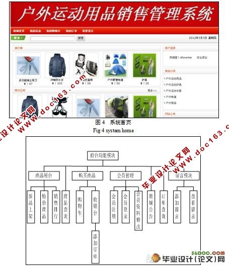 网上户外运动用品销售管理系统的设计与实现(附答辩记录)
