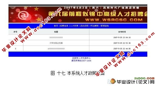 人才交流网站的设计与实现(SQLserver)