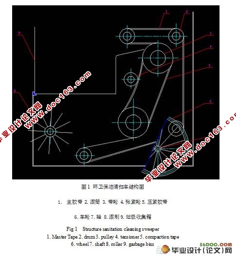环卫保洁自行车设计(含cad零件图和装配图)