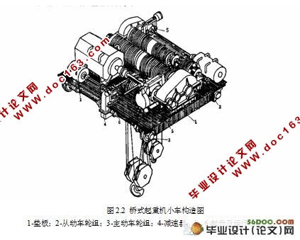 十吨位桥式起重机小车运行机构设计