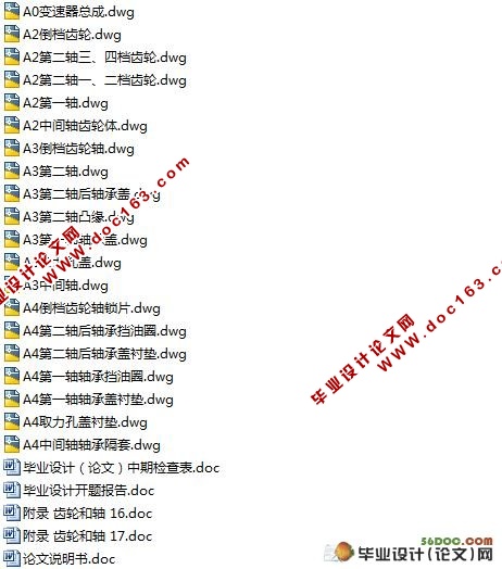 汽车变速器设计