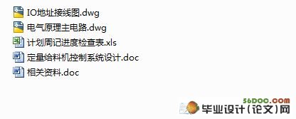 定量给料机控制系统设计(附电气电路图,IO地址接线图)