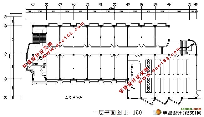 成都市某高校五层3000平米办公楼综合楼设计