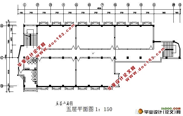 成都市某高校五层3000平米办公楼综合楼设计
