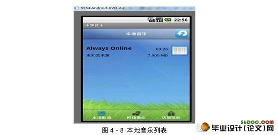 基于安卓Android的网络音乐播放器的设计与实现
