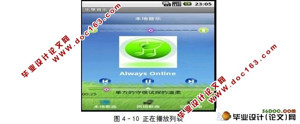 基于安卓Android的网络音乐播放器的设计与实现