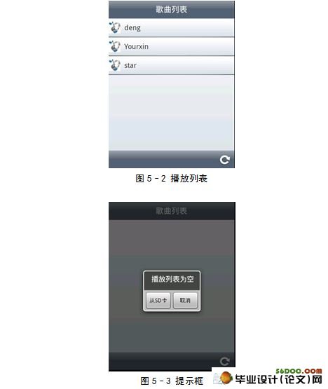 基于安卓Android的音乐播放的设计与实现