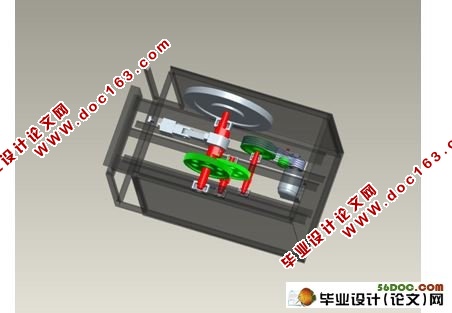 钢筋切断机仿真设计(CAD,ProE三维造型)
