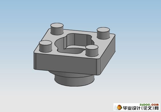 典型铣削零件的数控加工工艺及编程(UG三维,CAD)