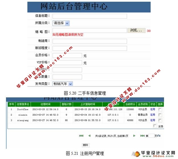 基于JSP技术的二手机动车交易网站的设计与实现