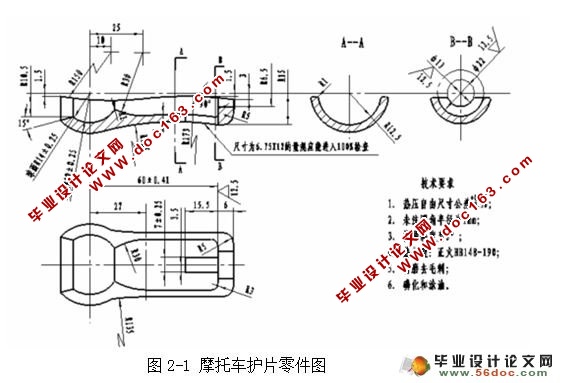 CAD技术在摩托车护片锻模设计中的应用(含cad零件图和装配图)
