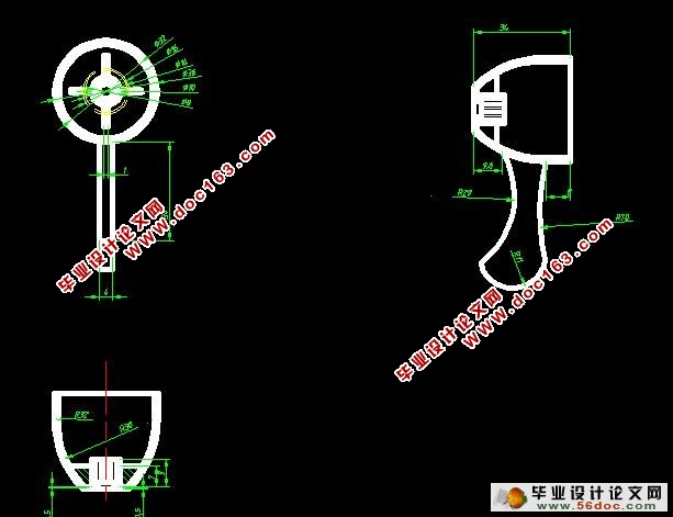 饮水机出水口手把的塑料注射模具设计(含cad零件图和装配图)