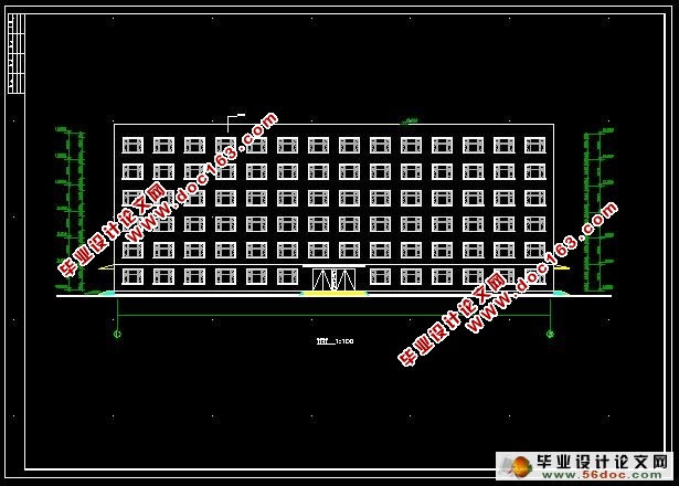 六层5300平米加州旅馆框架结构设计