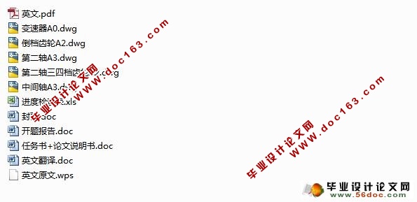 汽车变速器设计