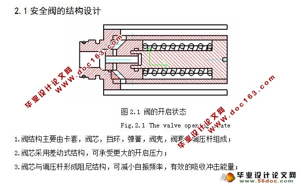 大流量安全阀设计(CAD,CAXA图)