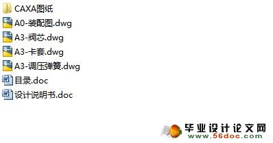 大流量安全阀设计(CAD,CAXA图)