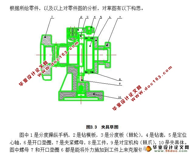 套类零件立式钻床分度钻模设计(CAD,Proe三维造型)