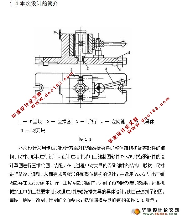吹风机凸模加工的数控编程及铣轴端槽夹具的设计(CAD,Proe三维)