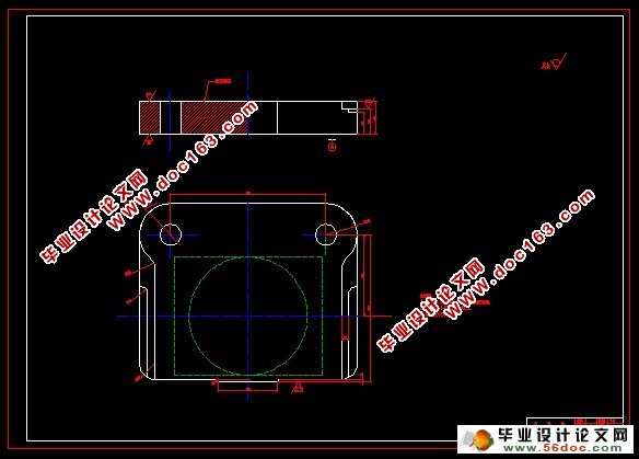 连接片冲孔、翻边、落料连续式复合膜设计