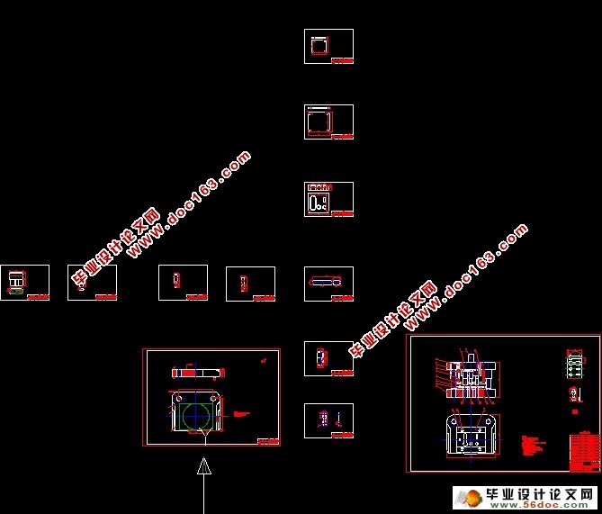 连接片冲孔、翻边、落料连续式复合膜设计