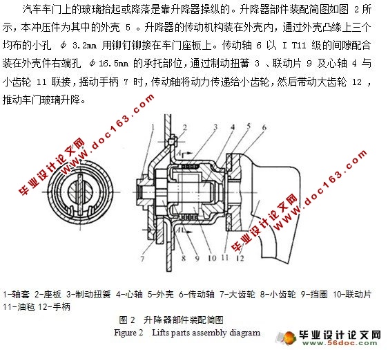 汽车升降器的冲压工艺及模具设计
