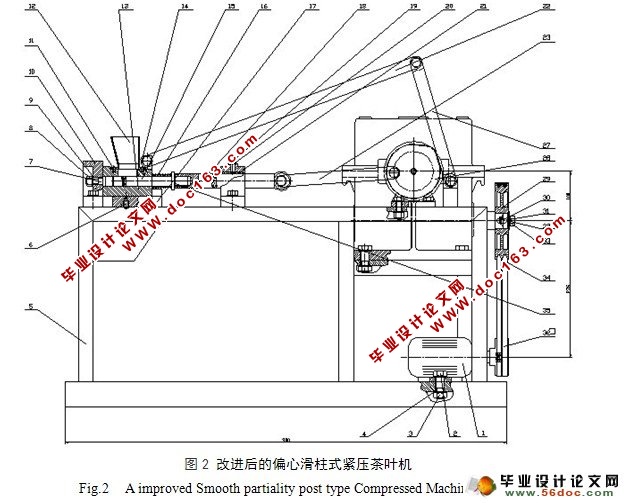 偏心连杆式紧压茶叶机的设计(含CAD零件图和装配图)