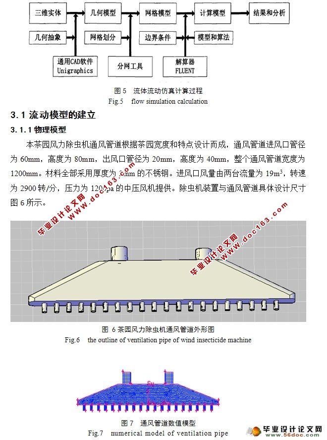 茶园物理除虫机管道模拟研究