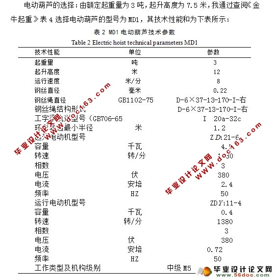 3T立柱式旋臂起重机设计