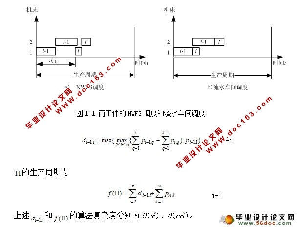 两机无等待流水车间的调度与仿真