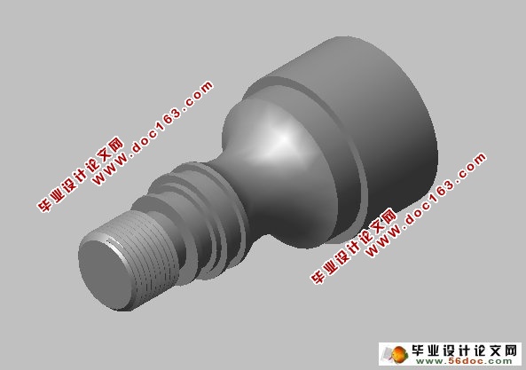 典型零件轴的数控车削工艺编制(CAD,UG三维)