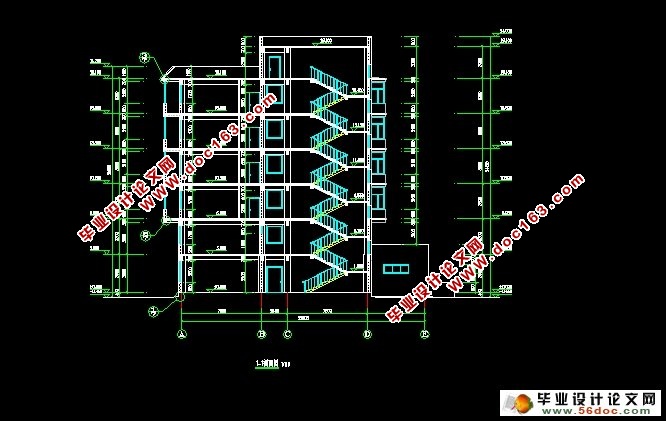 七层6247平米长春市青年公寓设计(建筑设计,结构设计,施工组织设计)